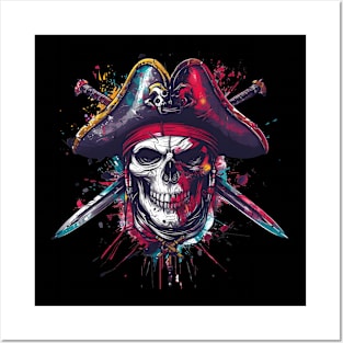 Pirate Skull Posters and Art